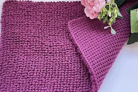 手工羊毛地毯的编织方法，钩针编织，双面效果，比机织更胜一筹