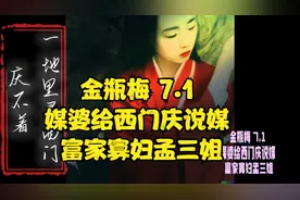 金瓶梅 7.1 媒婆给西门庆说媒 富家寡妇孟三姐视频封面