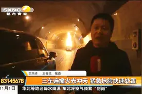 出事了！秦岭隧道内三车连撞，浓烟滚滚火势冲天，现场画面曝光视频封面