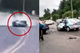 监拍：大庆一奥迪超速过弯失控冲进对向车道“撞爆”出租 3死1伤视频封面