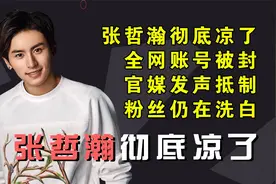 张哲瀚彻底凉了，全网账号被封，官媒发声抵制，粉丝仍在洗白视频封面