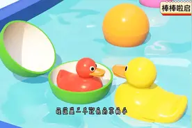 鸭妈妈把鸭蛋打开了，里面都是些什么颜色的鸭子呢视频封面