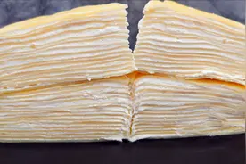 3个鸡蛋1碗面，1口平底锅就可以做好吃的千层蛋糕，百分百成功