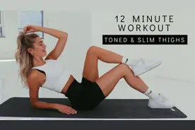 太馋这腿了！12分钟紧实瘦腿训练！在家练出大长腿！