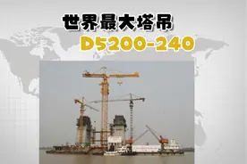 世界最大塔吊！240吨重量轻松吊上200米高空视频封面