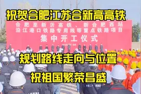 祝贺合肥江苏的合新高铁，曝光路线走向与位置视频封面
