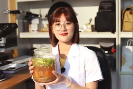 泡菜好吃水难养，长了白菌的泡菜还能食用吗？显微镜下探分晓视频封面
