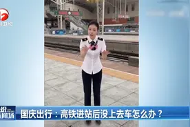 高铁进站后没上去车怎么办？听听工作人员专业科普视频封面