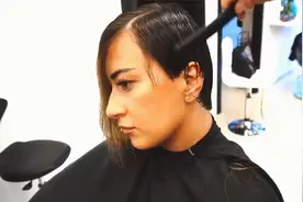 美女半黑半黄色实在难看，修剪成超短发后，脸变小了又时尚潮流视频封面