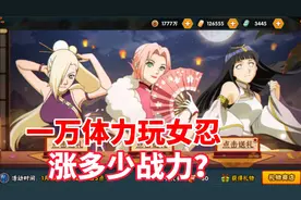 一万体力玩女忍的馈赠能涨多少战力？不愧是性价比最高体力活动！