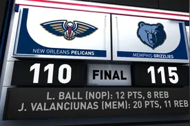 NBA集锦：鹈鹕110-115灰熊 布鲁克斯23分瓦兰20+12 灰熊险胜鹈鹕视频封面