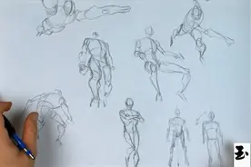 高级动态形体(人体)绘画教程（动态素描速写） 第一集