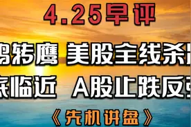 4.25早评：A股延续超跌反弹，节后再探市场底！分享潜力板块策略视频封面