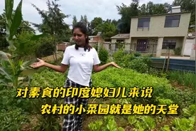 第一次来中国的农村，印度媳妇儿对所有东西都感到新奇视频封面