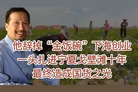 辞掉“金饭碗”创业，一头扎进宁夏戈壁滩十年，最终造出国货之光视频封面