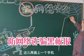 防网络诈骗、网络安全黑板报视频封面