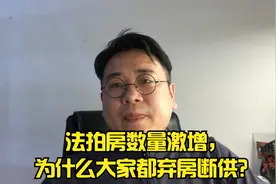 法拍房数量激增，为什么大家都弃房断供，原因是挣钱太少了视频封面