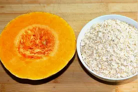 南瓜最近火了，加一碗燕麦，不炸不煮也不烙，简单营养，超级好吃