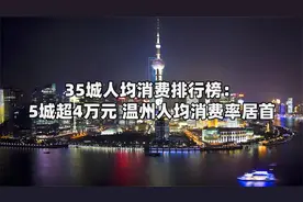 35城人均消费排行榜：5城超4万元 温州人均消费率居首视频封面