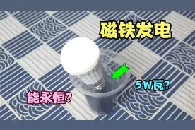 用磁铁和盐水，就能给灯泡点亮？小伙亲测真假！视频封面