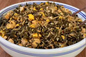 调干菜包子馅，最忌加一堆调料，教你一招，这样调多种干菜都适合