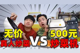 挑战用全自动炒菜机和兄弟比厨艺，同时炒番茄炒鸡蛋，谁做的好吃视频封面