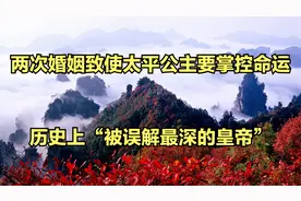 两次婚姻致使太平公主要掌控命运_历史上“被误解最深的皇帝”视频封面