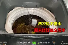 洗衣机不进水，原来修好这么简单，什么零件都不用换视频封面