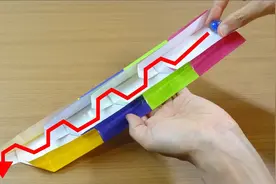 超好玩的折纸弹珠滑滑梯，每天折一截，100天后会变成多长？