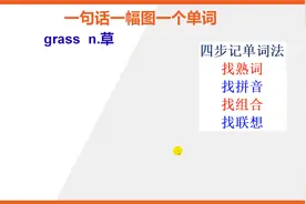 英语单词快速记忆120：grass草