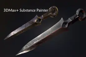 今天整个简单的，苦无道具pbr流程讲解制作