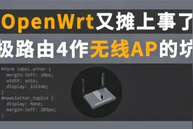 新购入极路由4作 openwrt 的无线AP但与NAS传输竟遇到个大大的坑视频封面