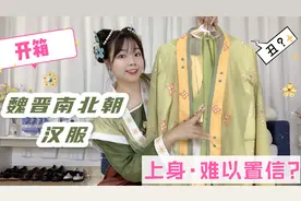 掉入卖家秀的坑？第一次尝试魏晋风汉服，实体总是让人难以置信！视频封面