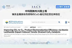 中科院韩布兴院士等镧系金属掺杂剂诱导的CuOx催化剂应变拉伸效应视频封面
