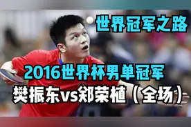 世界冠军之路：2016世界杯男单冠军！樊振东vs郑荣植（全场）视频封面