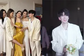 女子在闺蜜婚礼上当伴娘，一出场被误认成新郎，逆天颜值惊艳全网视频封面