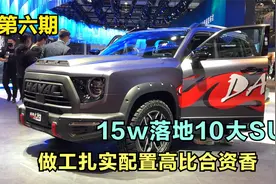 15万内落地，最值得推荐十大SUV！做工扎实配置又高，比合资厚道视频封面