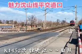 火车在普速铁路达速也跑得飞快，魅力沈山铁路平交道口全天候拍车视频封面