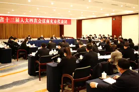 四川省第十三届人大四次会议南充市代表团举行全体会议视频封面