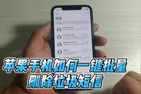 苹果手机如何一键批量删除短信，方法实用又简单，你学会了吗视频封面