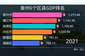 泰州6个区县GDP排名，谁是“祥泰之州”最具潜力地区？视频封面