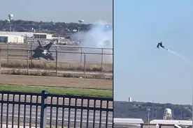 美国一架F-35B战机试飞时降落失控 机头撞地冒白烟飞行员弹射逃生视频封面