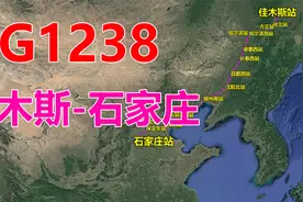 航拍G1238次列车（佳木斯-石家庄），全程1851公里，用时11时17分视频封面