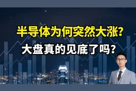 半导体突然大涨！什么原因？大盘真的见底了吗？视频封面