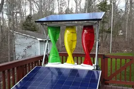 家用“风光”混合发电机！总功率750W，放在房顶就能发电，方便！视频封面