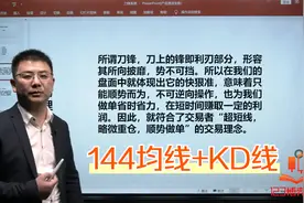 短线刀锋战法：黄金15分钟，144均线+kd！视频封面