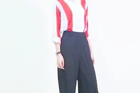 裤子不要一成不变，春天穿衬衫这样搭配七分裤，简单又大方！