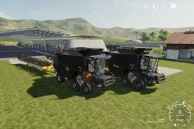 模拟农场19-看到我帅气的车棚就舒服，和队友一起去收割油菜花