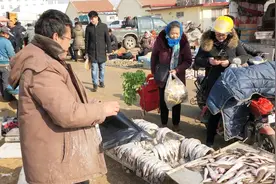 实拍山东农村大集，带鱼五块钱一斤，小伙一喊，顾客全吓跑了视频封面