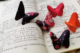 一张纸一分钟就可以折出漂亮的立体蝴蝶，做法超简单，装饰美美的视频封面